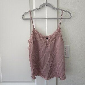 Abercrombie & Fitch Dusty Pink Satin Top, Size M